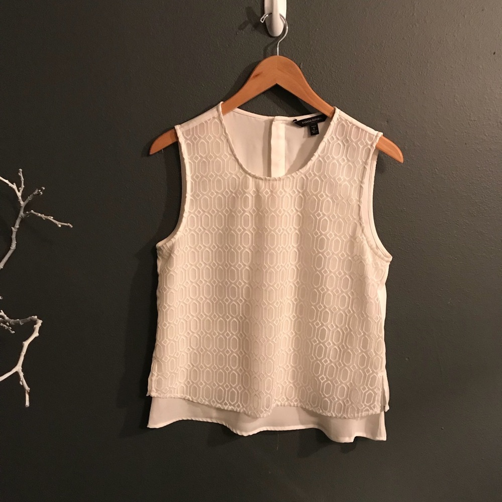 White textured top